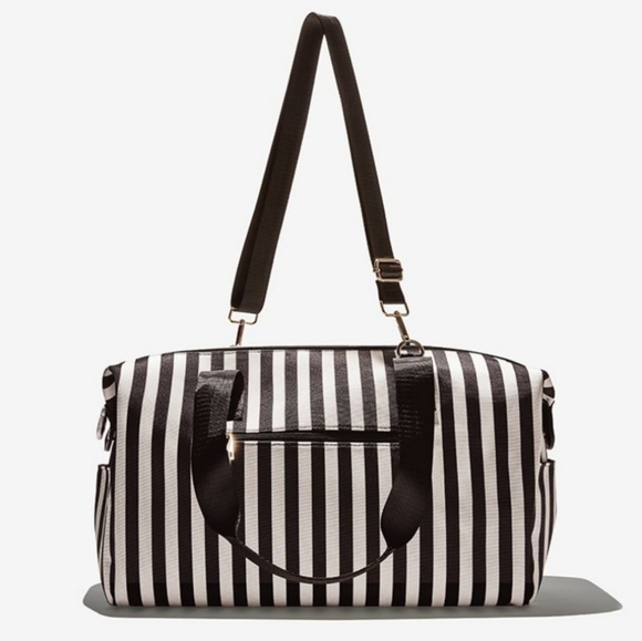 NWT Alice + Olivia Duffle Bag in Positano Stripe - Picture 4 of 8